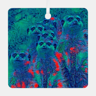 TierMix_Meerkat_015 Ornament Aus Metall