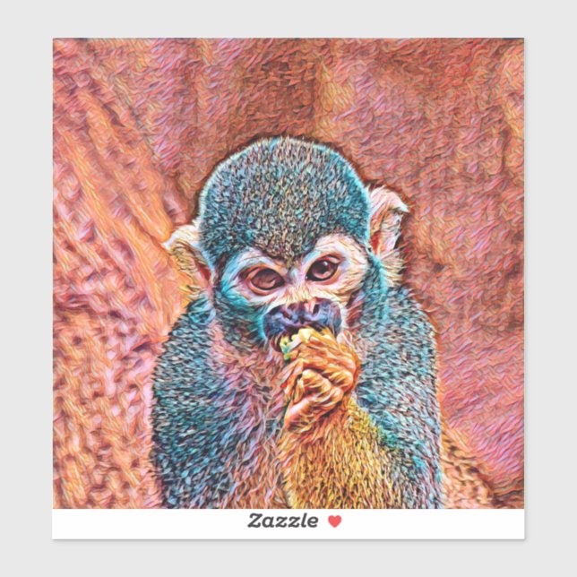 TierMix_Monkey_001 Aufkleber (Blatt)