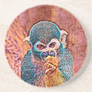 TierMix_Monkey_001 Getränkeuntersetzer