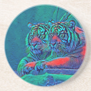 TierMix_Tiger_035 Getränkeuntersetzer