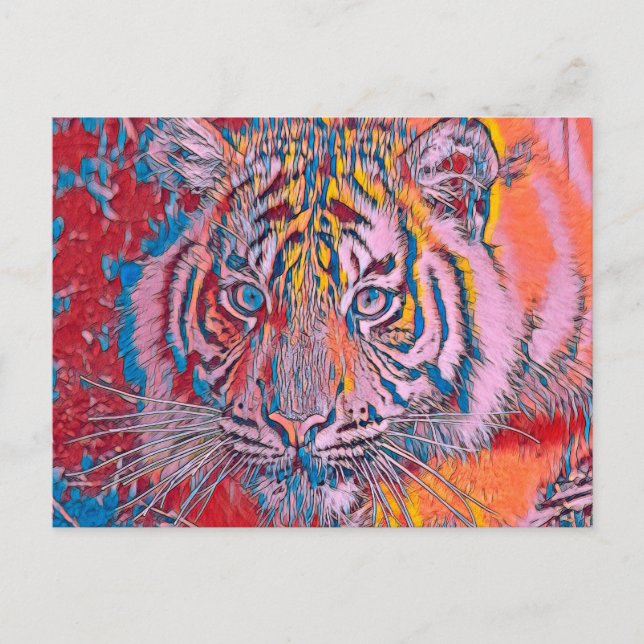 TierMix_Tiger_054 Postkarte (Vorderseite)