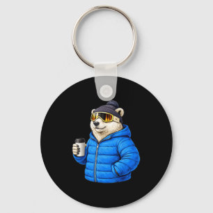 Tiermotive Eisbär Après-Ski-Shirt SkifahrenAni Schlüsselanhänger