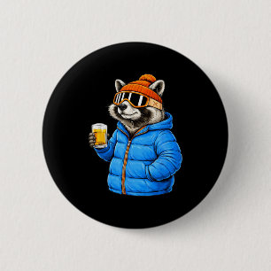 Tiermotive Panda-Party-Après-Ski-Shirt Skifahren Button