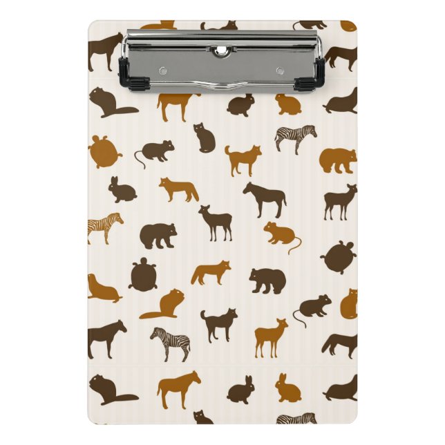 Tiermuster 1 mini klemmbrett (Vorderseite)