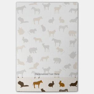 Tiermuster 1 post-it klebezettel