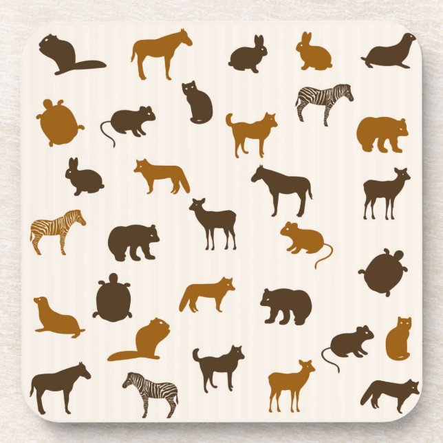 Tiermuster 1 untersetzer (Vorderseite)
