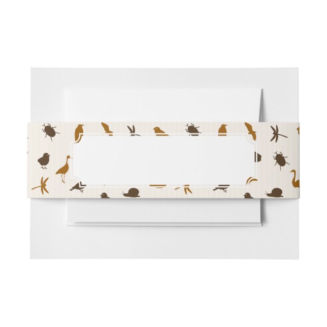 Tiermuster 2 einladungsbanderole (Vorderseite Beispiel)