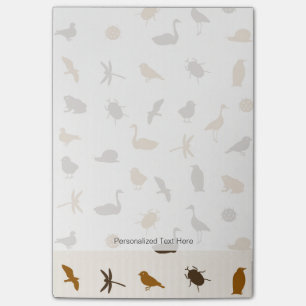 Tiermuster 2 post-it klebezettel