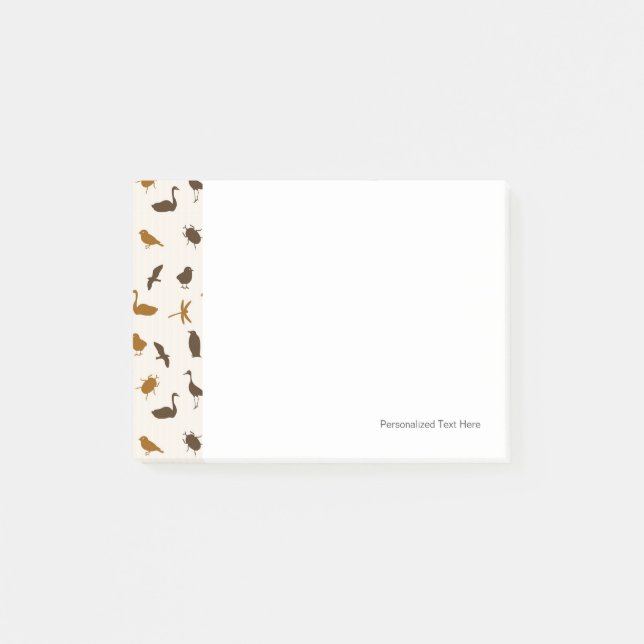 Tiermuster 2 post-it klebezettel (Vorderseite)