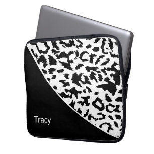 Tiermuster-Monogramm-Laptop-Hülse Laptopschutzhülle