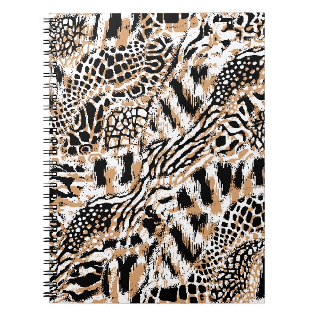 Tiermusterdesign. Modernes Leopardenmuster-Design Notizblock (Vorderseite)