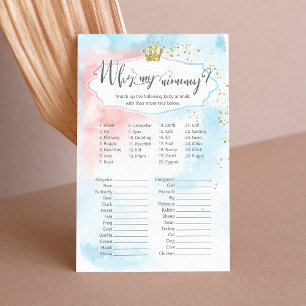 Tiername Babydusche   Party der Geschlechtszugehör