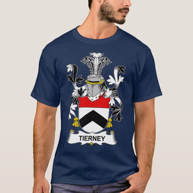 Tierney Coat of Arms Familienwappen T-Shirt (Vorderseite)