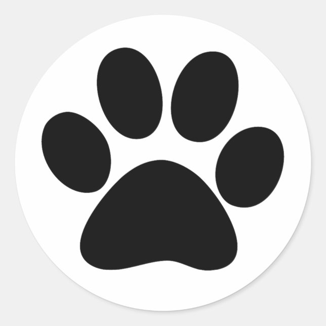 Tierpaare Runder Aufkleber (Vorderseite)