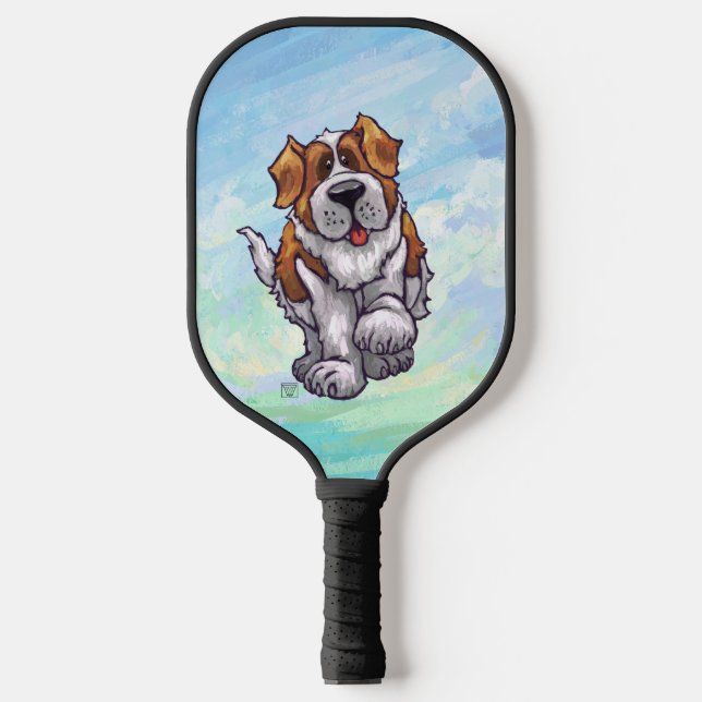 Tierparade Saint Bernard Pickleball Schläger (Vorderseite)