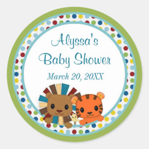 Tierparade ZOO Babydusche Aufkleber APK#1