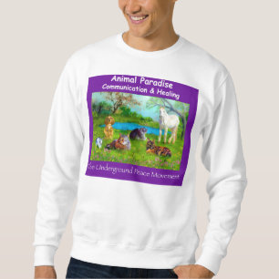 Tierparadies, lila Schweiss-Shirt Sweatshirt