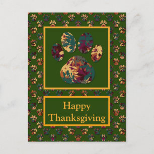 Tierpaw Hund Silhouette Happy Halloween Postkarte