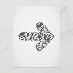 Tierpfeil Postkarte