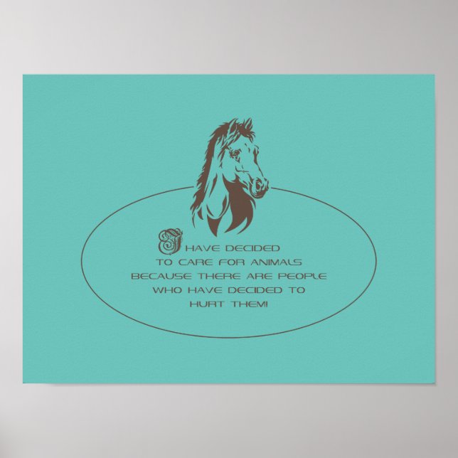 Tierpflege-Logo Poster (Vorne)