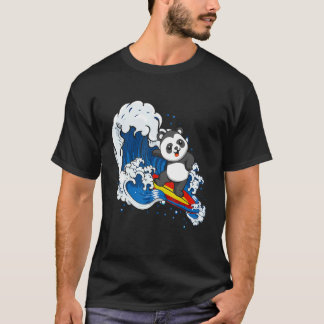 Tierpflege Surfen Wildtiere Tier Panda Bär Surfen T-Shirt