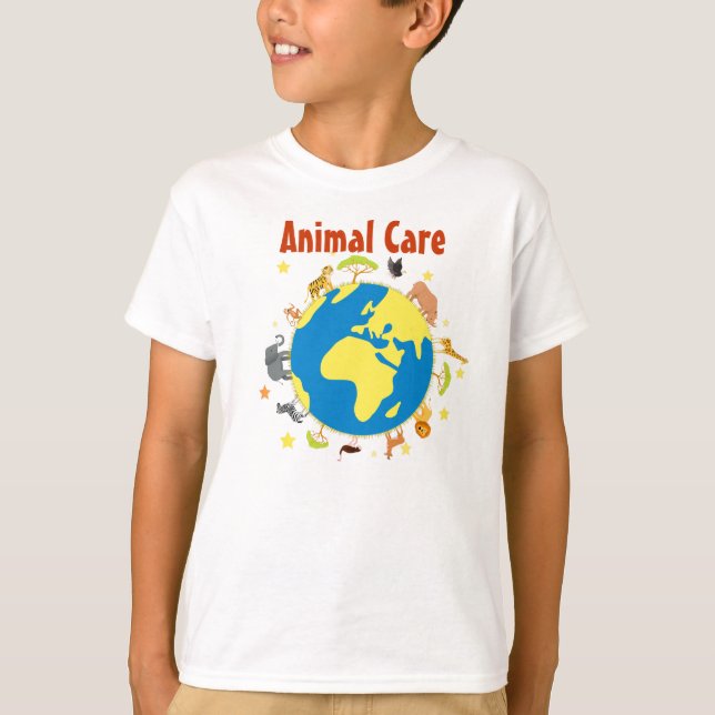 Tierpflege-T - Shirt - Kind (Vorderseite)