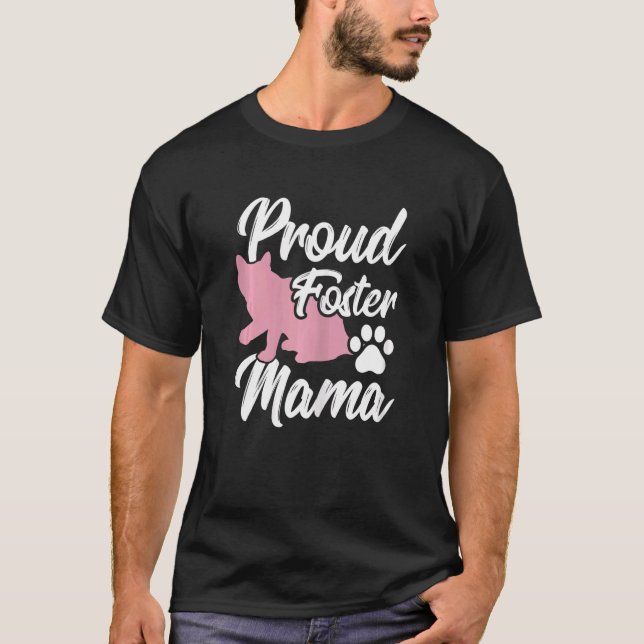 Tierpfleger Adoptiert Mama T-Shirt (Vorderseite)