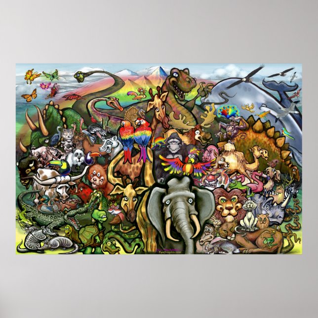 Tierplakat Poster (Vorne)