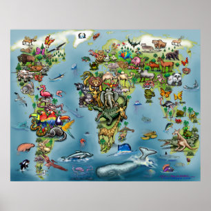 Tierplakat Poster