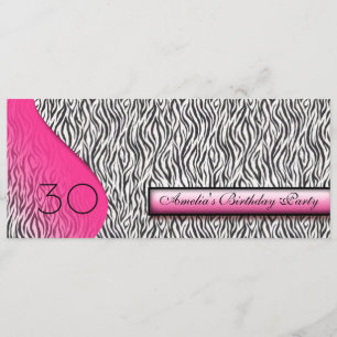 Tierprint-Einladung Einladung