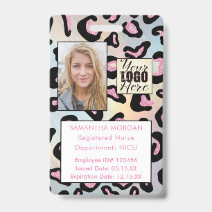 Tierprint-Holografisches-Foto-Logo-Mitarbeiter-ID Ausweis
