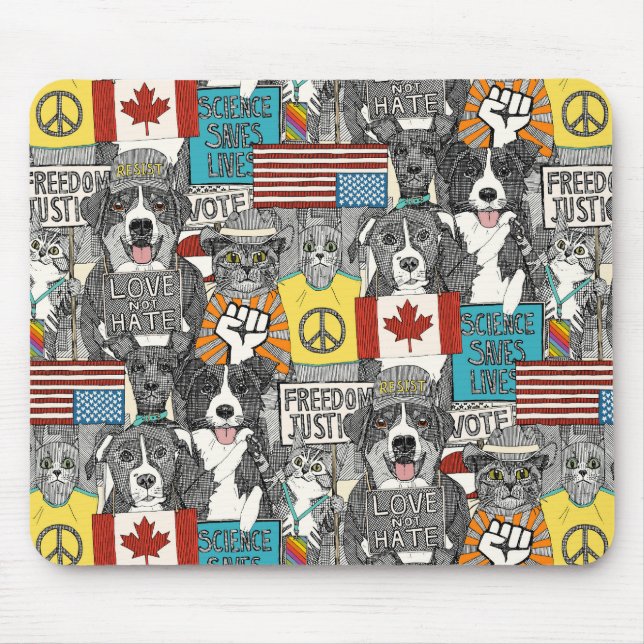 Tierprotest Mousepad (Vorne)