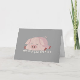Tierpuppe: Vermisste Schweinezeit