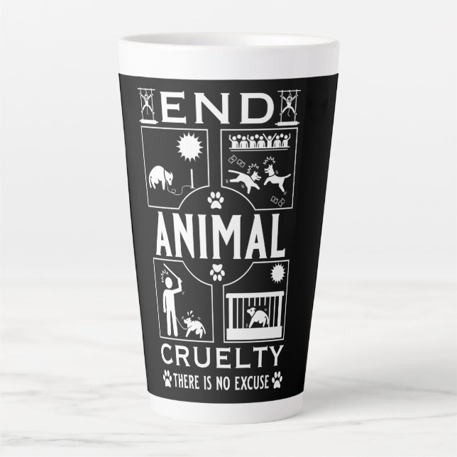 Tierquälerei Milchtasse (Vorderseite)