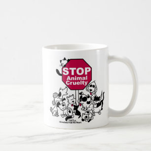 Tierquälerei stoppen kaffeetasse