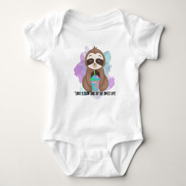 TIERQUOTE CARTOON BABY STRAMPLER (Vorderseite)