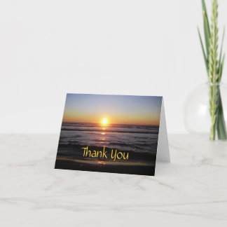 Tierra Del Mar Sonnenuntergang danken Ihnen Dankeskarte