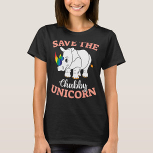 Tierrechte Gerettet Chubby-Unicorns T-Shirt