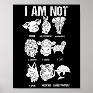 Tierrechte Tierschutz Iss Vegan Poster