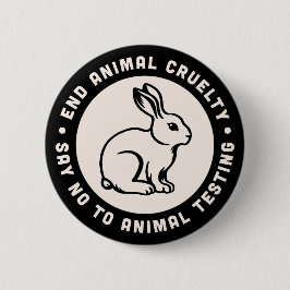 Tierrechtsaktivist zitiert grausame Freiheit Button