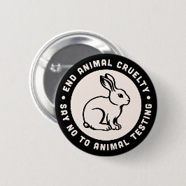 Tierrechtsaktivist zitiert grausame Freiheit Button