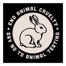 Tierrechtsaktivist zitiert grausame Freiheit Poster
