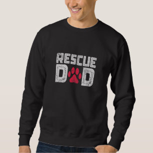 Tierrettung Dad Tier Tieradoption Hund Katze Rettu Sweatshirt