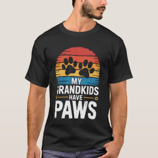 Tierrettung Großeltern Meine Enkel haben Pfoten D T-Shirt