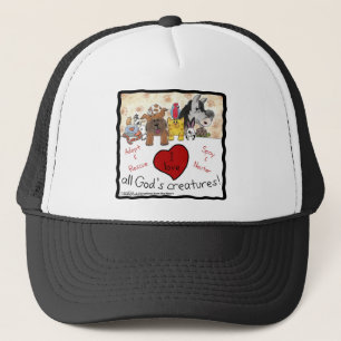 Tierrettung-I-Liebe Alle Gottheiten Truckerkappe