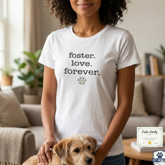 Tierrettung Pflege Liebe Für Immer Pfotenabdruck G T-Shirt