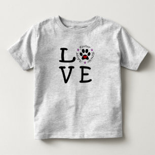 Tierrettungs-Liebe-Kleinkind-Geldstrafe-Jersey-T - Kleinkind T-shirt