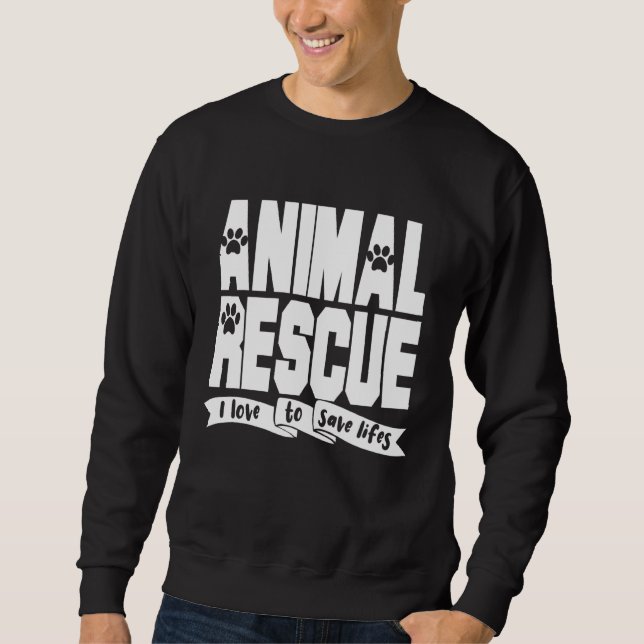 Tierrettungsdienstmitarbeiter Sweatshirt (Vorderseite)