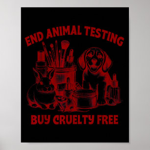 Tierreundliche Kosmetik ohne Tierversuche Poster