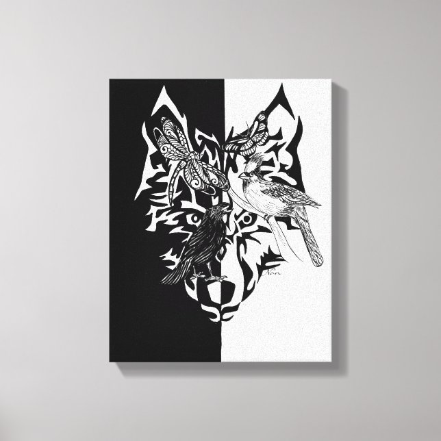Tierrichtlinien 11x14" leinwanddruck (Vorderseite)